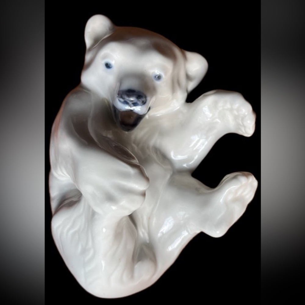 Royal Copenhagen polar bear cub figurine